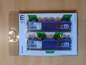 Mushkin Enhanced 2 Go (2 x 1 Go) DDR2 HP2-6400 4-5-4-11 2,1V, Enlèvement ou Envoi, Comme neuf, DDR2, Desktop