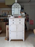 opgeknapt white antiekfinish kastje, Ophalen, Gebruikt, Overige houtsoorten, Met lade(s)