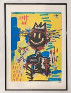 Jean-Michel Basquiat: lithografie verkocht ingelijst, Antiek en Kunst, Ophalen of Verzenden