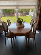 Eettafel en stoelen kerselaar, Huis en Inrichting, Ophalen, 50 tot 100 cm, Zo goed als nieuw, Vijf personen of meer