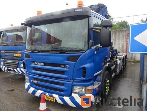 REF:BZ-RD-89 - Containervrachtwagen met kraan Scania P360 B, Auto's, Vrachtwagens, Bedrijf, Te koop, Scania, Overige brandstoffen