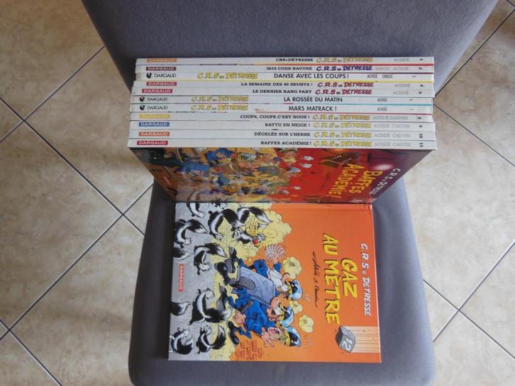 Lot BD C.R.S = Détresse 1 à 12, Boeken, Stripverhalen, Gelezen, Ophalen of Verzenden