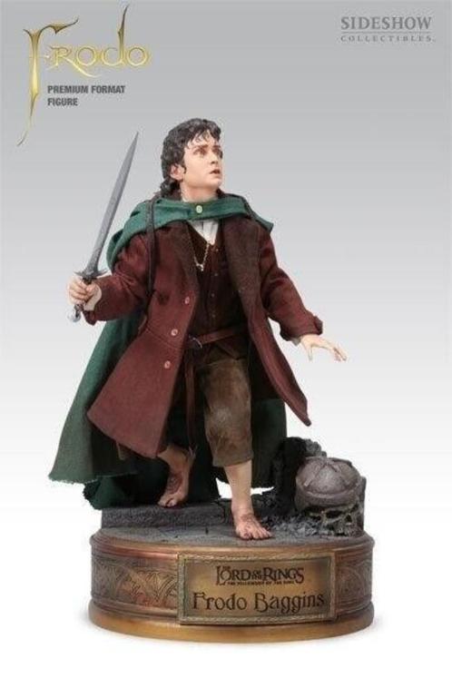 Sideshow Frodo Baggins Lord of the rings signed ELIJAH WOOD, Verzamelen, Lord of the Rings, Zo goed als nieuw, Replica, Ophalen