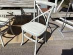 4 mooie stoelen, Huis en Inrichting, Stoelen, Ophalen, Gebruikt, Landelijk brocante, Wit
