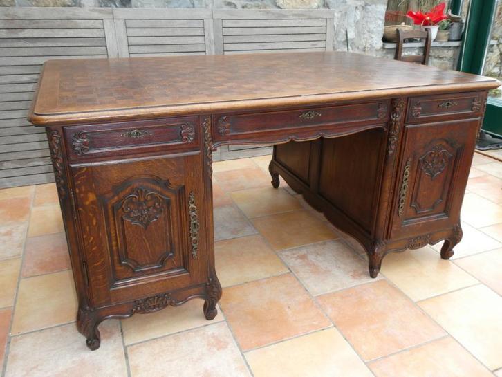 Prachtig antiek bureau in Louis XV-stijl, Antiek en Kunst, Antiek | Meubels | Stoelen en Sofa's, Ophalen