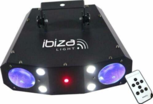 IBIZA COMBO-3IN1 Laser, Moonflower, Strobe, lichteffect, Muziek en Instrumenten, Licht en Laser, Nieuw, Licht, Ophalen of Verzenden