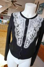 leuk meegaand creatief zwart wit blouse, H&M, Wit, Ophalen of Verzenden, Maat 36 (S)
