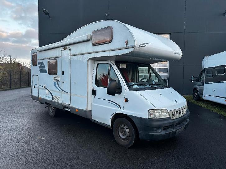 Hymer Camp Classic 524 avec lits superposés, Caravanes & Camping, Camping-cars, Entreprise, jusqu'à 4, Alcôve, Hymer, Fiat, Diesel