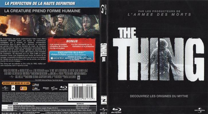 the thing (blu-ray) nieuw, Cd's en Dvd's, Blu-ray, Zo goed als nieuw, Horror, Ophalen of Verzenden