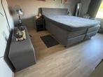 Boxspring met nachtkastjes en opbergkoffer, Huis en Inrichting, Ophalen, Tweepersoons, 200 cm, 180 cm