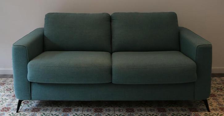 Slaapbank/slaapbed, Huis en Inrichting, Zetels | Zetels, Zo goed als nieuw, Rechte bank, Driepersoons, 150 tot 200 cm, 75 tot 100 cm