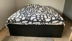 Tweepersoonsbed 160x200cm, Ophalen, Gebruikt, Zwart, Tweepersoons