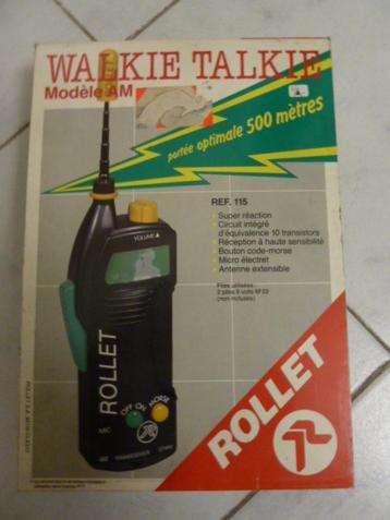 Walkie Talkie 2 pièces de Rollet, Enlèvement ou Envoi, Comme neuf, Électronique