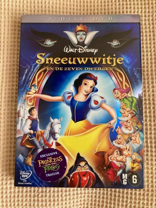 Sneeuwwitje en de zeven dwergen 2 disc DVD Wal Disney, Cd's en Dvd's, Dvd's | Tekenfilms en Animatie, Zo goed als nieuw, Amerikaans