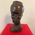 Zware  Afrikaanse Man buste 3,85 kg, Antiek en Kunst, Ophalen