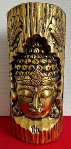 Houten sculptuur van een Boeddhahoofd - Bali - Indonesië, Antiek en Kunst, Ophalen of Verzenden