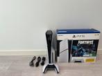 PS5 Slim Disc Edition + 1 Controller + Doos, Ophalen of Verzenden, Zo goed als nieuw, Playstation 5