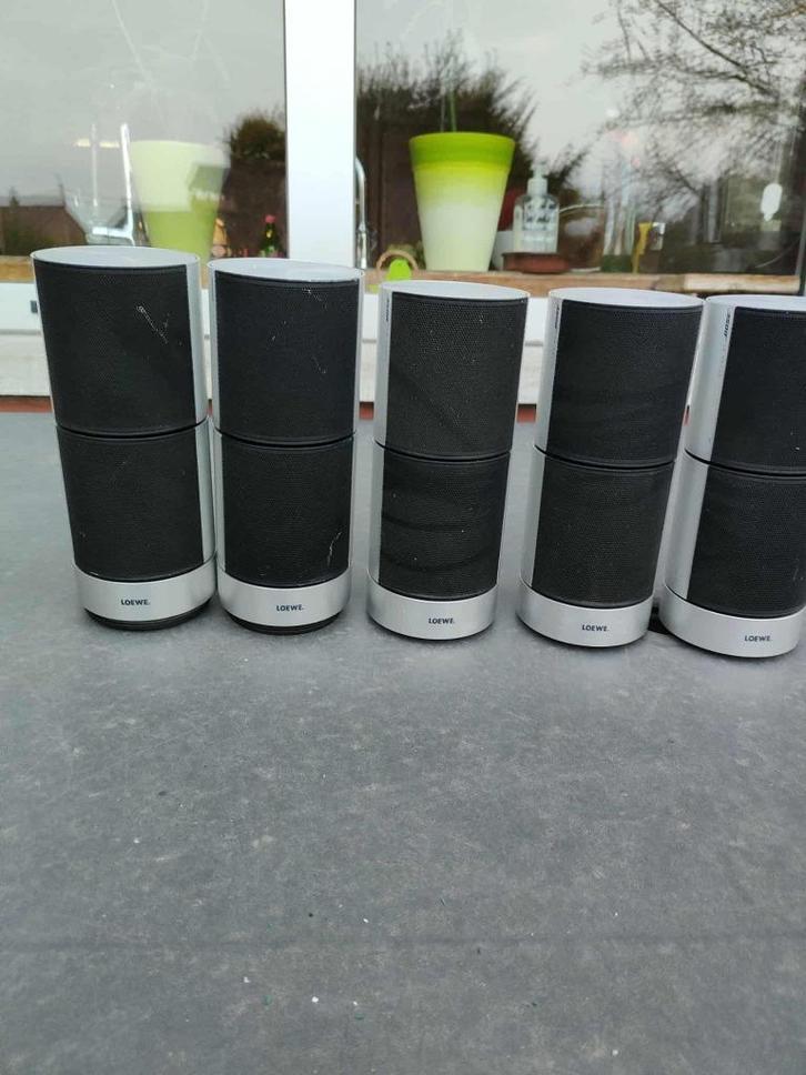 Loewe van BOSE Aluminium Concertos - Luidsprekers X 5, Audio, Tv en Foto, Luidsprekerboxen, Gebruikt, Front, Rear of Stereo speakers