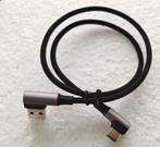 Haakse kabel van USB A naar USB C, 50 cm. Zo goed als nieuw., Ophalen, Zo goed als nieuw