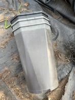4 stuks lange vierkante kweekpotten 14 x 22 cm, Ophalen, Kunststof, Vierkant, Tuin