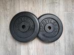 2 x 10kg Kettler halterschijven. (20kg) (Goede staat!), Ophalen, Gebruikt, Benen, Halterschijven