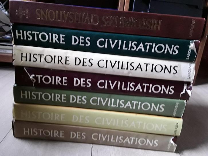 7 livres Histoire des civilisations Larousse, Antiek en Kunst, Antiek | Boeken en Manuscripten, Ophalen of Verzenden