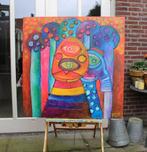 Oud schilderij 'in the park' WEG IS WEG, Antiek en Kunst, Ophalen