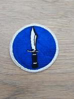 Patch US WW2 Kiska FSSF sur fond blanc, variante bleu foncé, Collections, Enlèvement ou Envoi