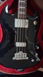 Neuve: Gibson SG Standard Basse Ebony /Acajou/ case original, Électrique, Enlèvement, Neuf