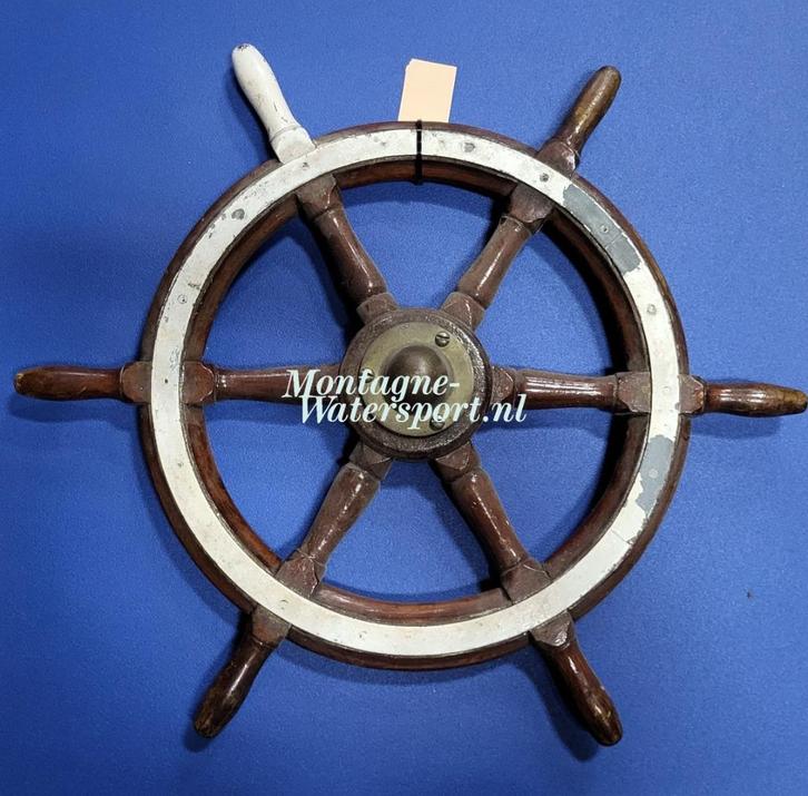 Stuurwiel hout 60cm – asmaat 20mm vierkant, Watersport en Boten, Bootonderdelen, Gebruikt, Motor en Techniek, Zeilboot of Motorboot