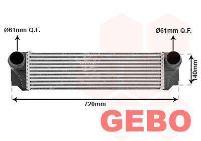BMW F10/F11 2010 T/M 2017 Interkoeler 518d / 520d / 525d 175, Auto-onderdelen, Motor en Toebehoren, BMW, Nieuw, 6 maanden garantie