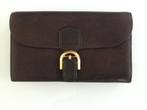 Delvaux bruine brillant portemonnee  vintage, Ophalen, Gebruikt, Bruin, Leder