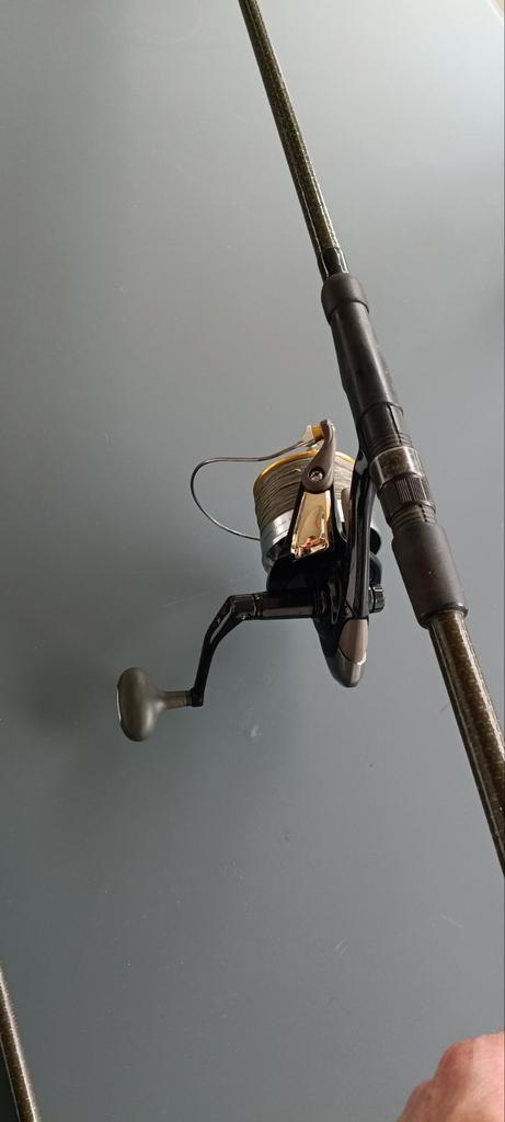 2x Sportex Kevlar carp 13ft 3.5lbs + 2x Okuma Axeon, Watersport en Boten, Hengelsport | Algemeen, Ophalen