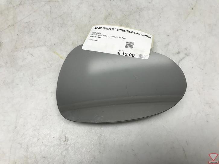 Seat Ibiza 6J 2008-2017 Spiegelglas Links Origineel!, Auto-onderdelen, Spiegels, Seat, Gebruikt