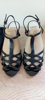 Zwarte sandalen van Esprit. Schoenmaat 39, Nieuw, Sandalen of Muiltjes, Esprit, Ophalen of Verzenden