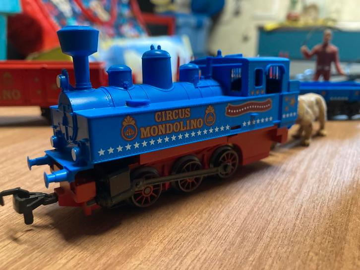 MARKLIN SET CIRCUSMONDOLINI, Hobby en Vrije tijd, Modeltreinen | H0, Zo goed als nieuw, Wagon, Ophalen of Verzenden