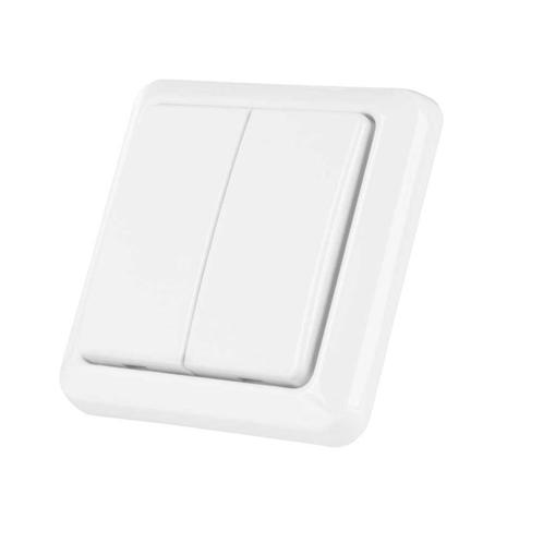 Dubbele draadloze binnenschakelaar (nieuw), Doe-het-zelf en Bouw, Elektriciteit en Kabels, Nieuw, Schakelaar, Ophalen
