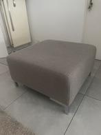 Mooie poef 75x75 cm taup kleur, Ophalen, Stof, 50 tot 75 cm, Vierkant