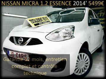 NISSAN MICRA 1.2 ESSENCE ‼️GARANTIE 1 AN CTOK‼️ beschikbaar voor biedingen