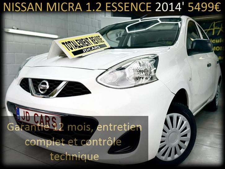 NISSAN MICRA 1.2 ESSENCE ‼️GARANTIE 1 AN CTOK‼️, Auto's, Nissan, Bedrijf, Te koop, Micra, ABS, Airbags, Airconditioning, Alarm