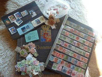 Denemarken - davo album + honderden zegels  beschikbaar voor biedingen