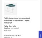 Table de camping, Caravanes & Camping, Enlèvement, Comme neuf