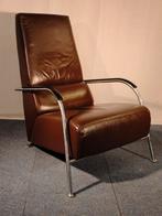 Designklassieker Harvink Mirakel Fauteuil in Bruin Leer, Ophalen, Leer