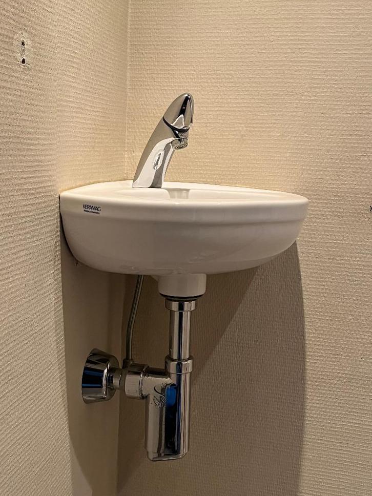 Wastafel, Doe-het-zelf en Bouw, Sanitair, Wastafel, Chroom, Ophalen