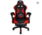 Deluxe gamingstoel dunmoon zwart/rood, Chaise de bureau, Rouge, Enlèvement ou Envoi, Chaise de bureau de gaming