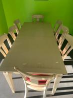 Table vintage + allonge, Antiquités & Art, Enlèvement