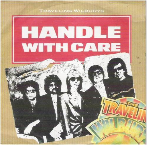 TRAVELING WILBURYS: "Handle with care", CD & DVD, Vinyles Singles, Comme neuf, Single, Pop, 7 pouces, Enlèvement ou Envoi