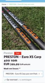 Nieuwe preston euro xs carp 400 10 meter met 2 extra topsets, Watersport en Boten, Hengelsport | Algemeen, Ophalen, Nieuw