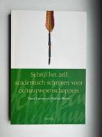 Schrijf het zelf: academisch schrijven voor cultuurwetenscha, Ophalen of Verzenden, Zo goed als nieuw, Hoger Onderwijs, Geert Lernout