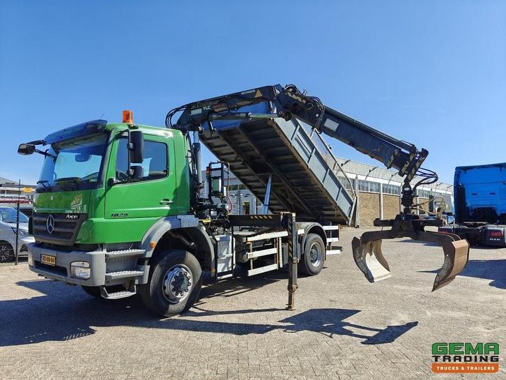 Mercedes-Benz AXOR 1829 AK 4x4 Dagcab Euro5 - Kipper + Terex, Auto's, Vrachtwagens, 4x4, ABS, Electronic Stability Program (ESP)